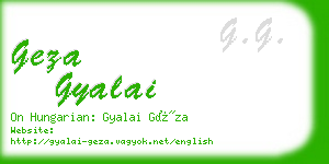 geza gyalai business card
